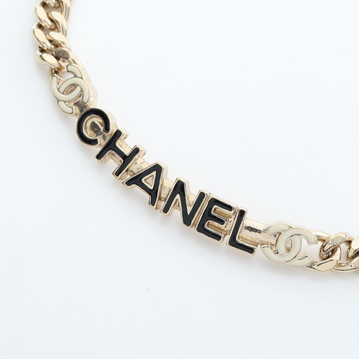 CHANEL COCO Logo Choker · Gold Plated