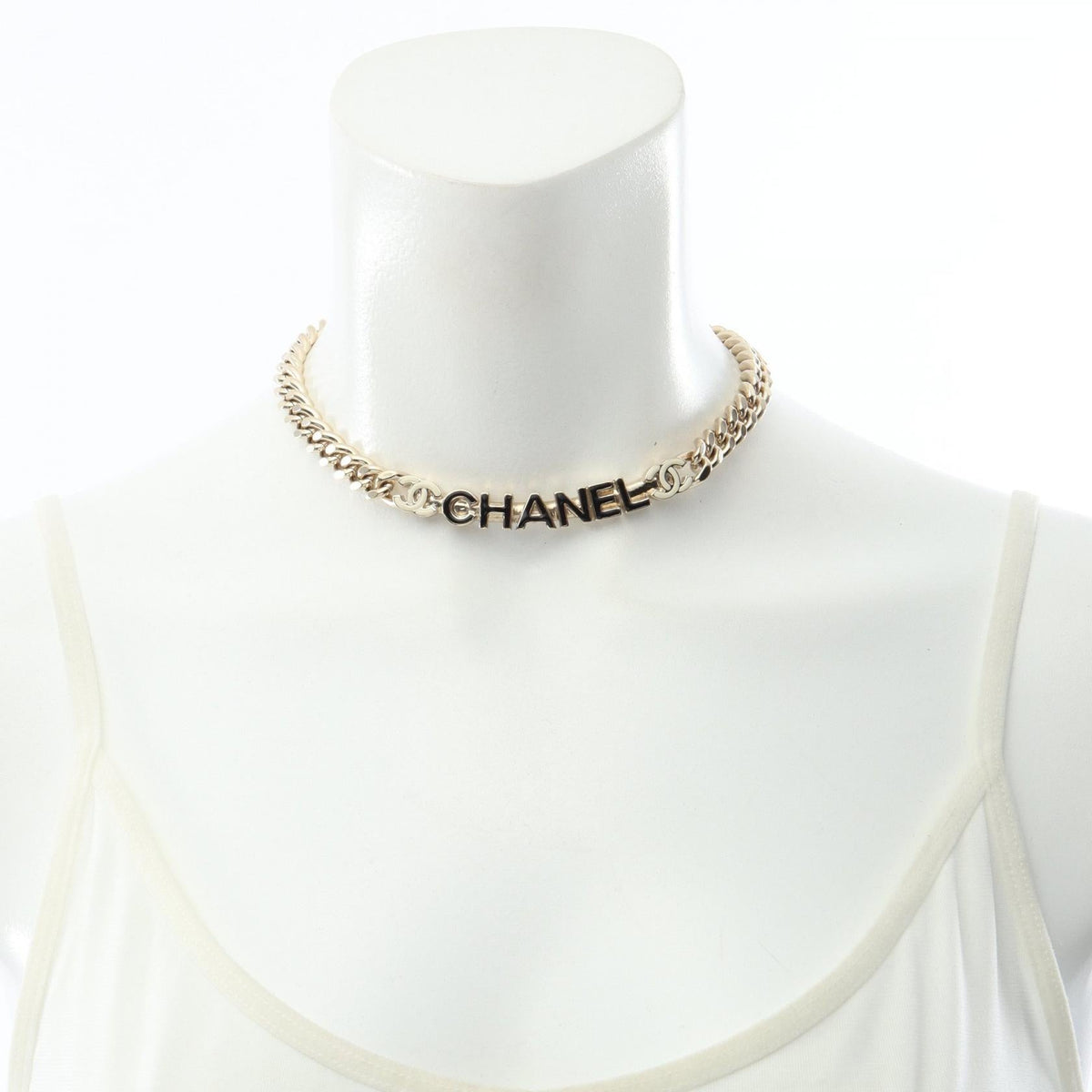CHANEL COCO Logo Choker · Gold Plated