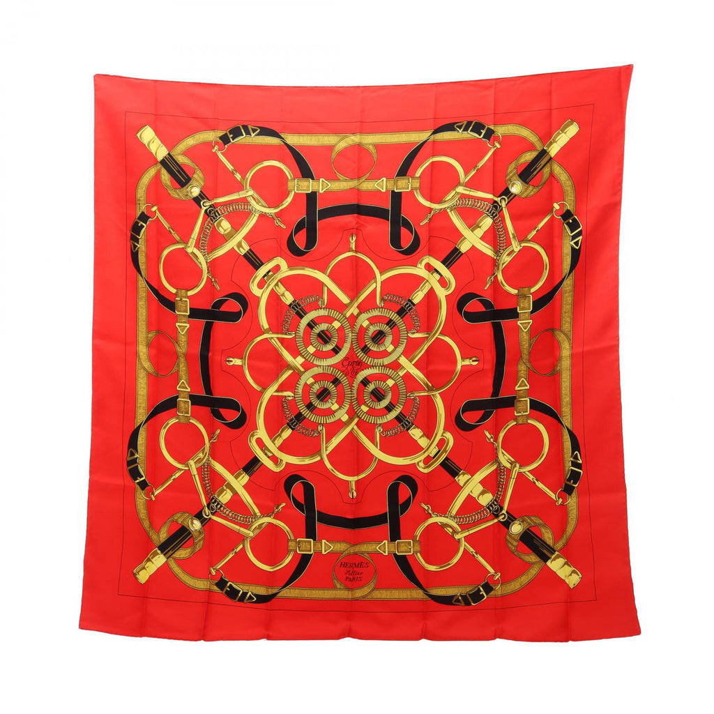 Hermès Carré 90 · Eperon d'Or · Silk