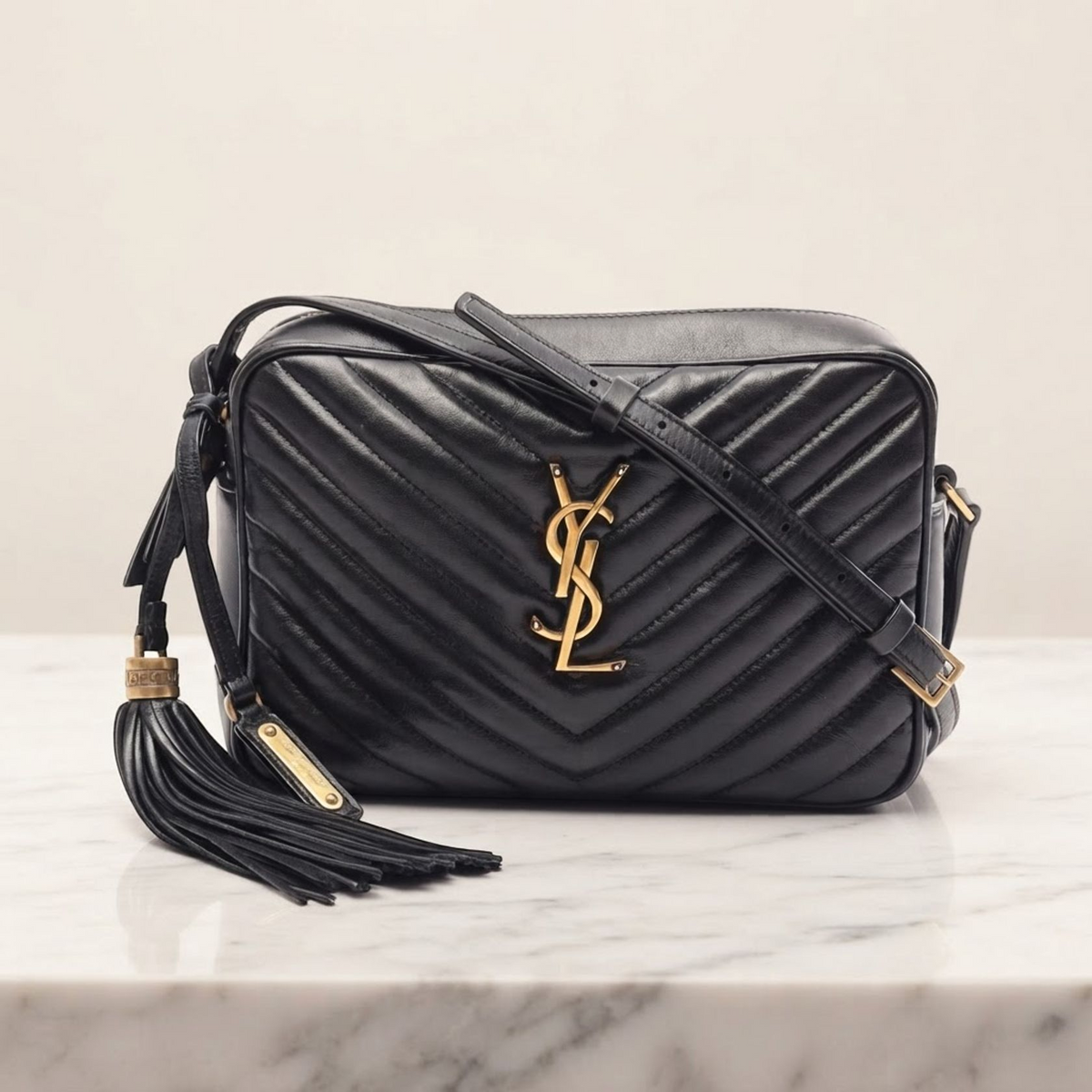 Saint Laurent Lou · Monogram · Leather