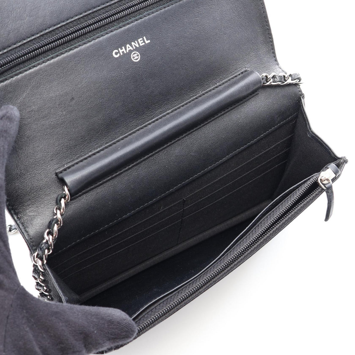 Chanel WOC · Grained Calfskin · Chain