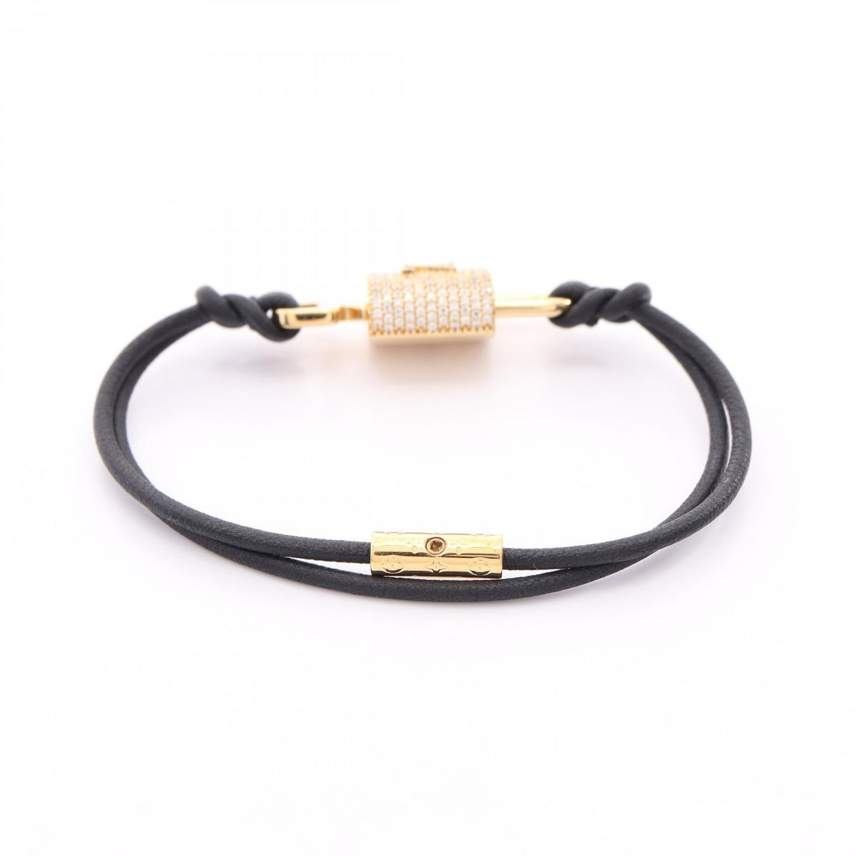 Louis Vuitton LV Padlock · Leather Bracelet