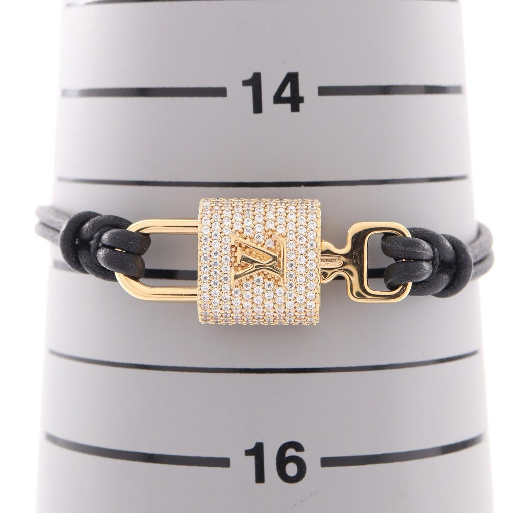 Louis Vuitton LV Padlock · Leather Bracelet