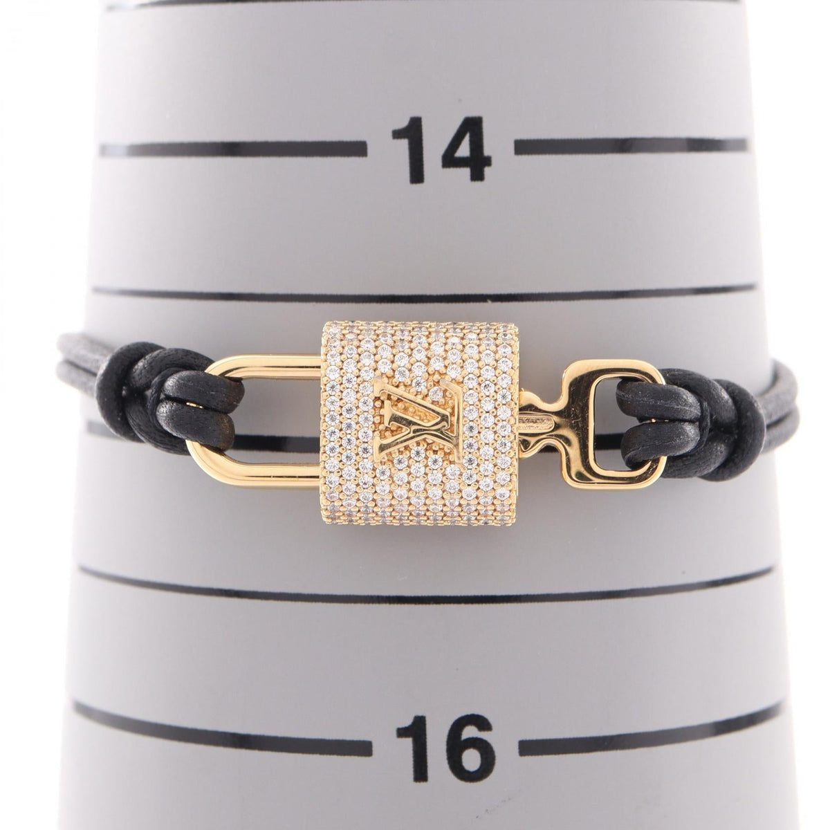 Louis Vuitton LV Padlock · Leather Bracelet