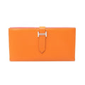 Hermès Bearn Soufflet · Apricot Epsom