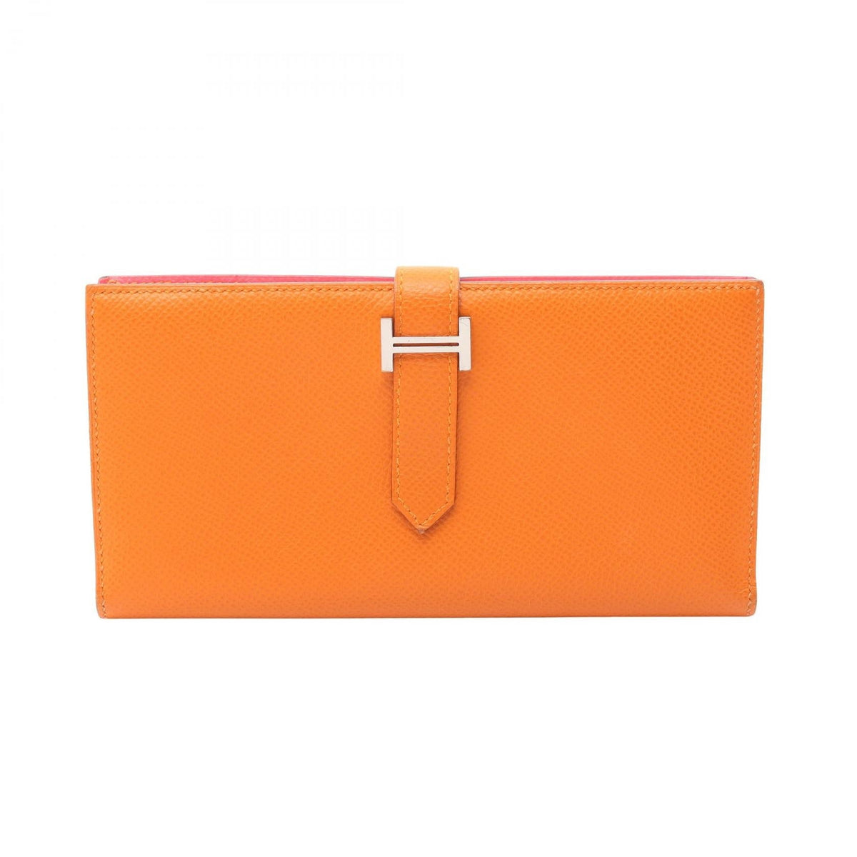 Hermès Bearn Soufflet · Apricot Epsom