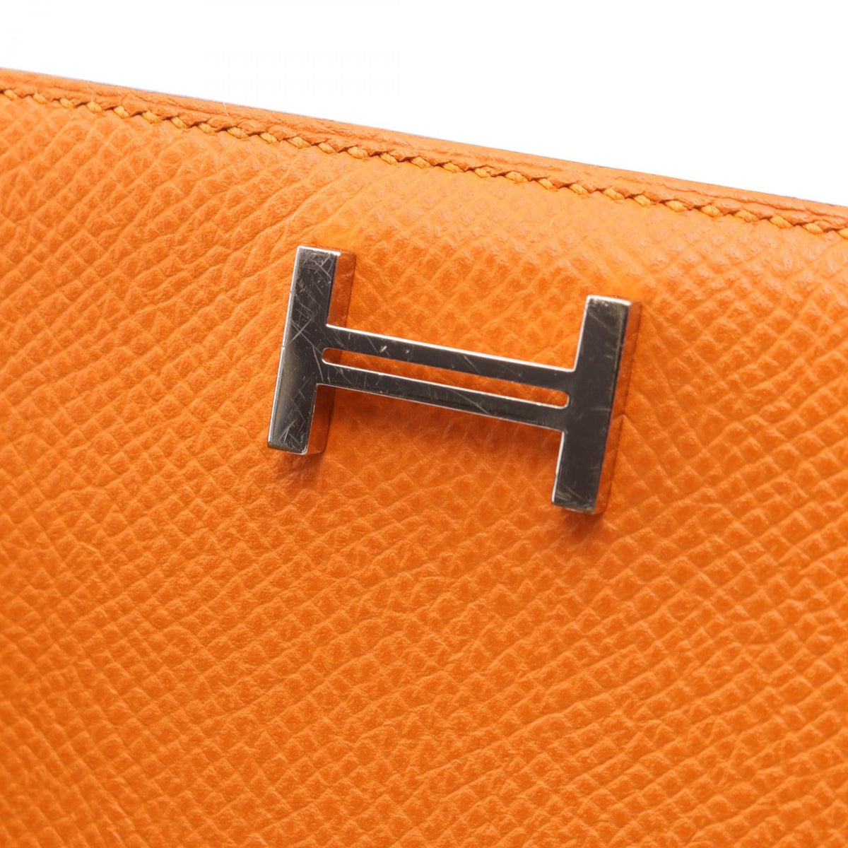 Hermès Bearn Soufflet · Apricot Epsom