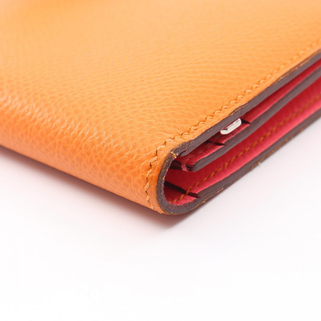 Hermès Bearn Soufflet · Apricot Epsom