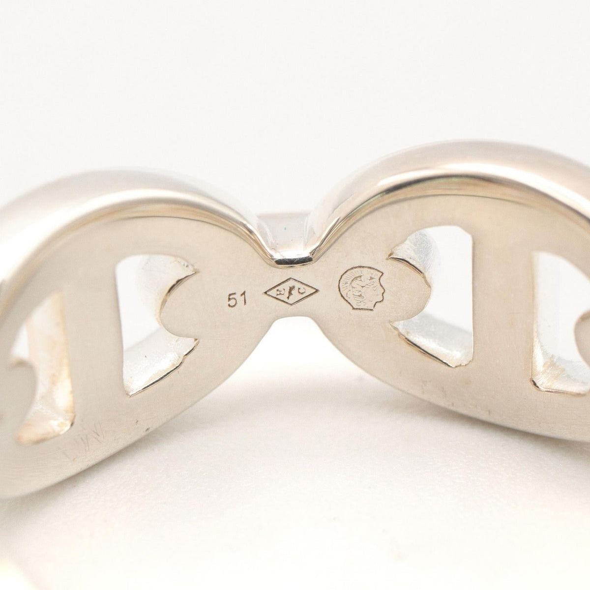 Hermès Enchaînée PM · Sterling Silver Ring