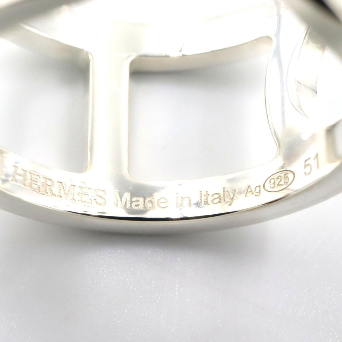 Hermès Ever Chaine d'Ancre Ring · Silver925