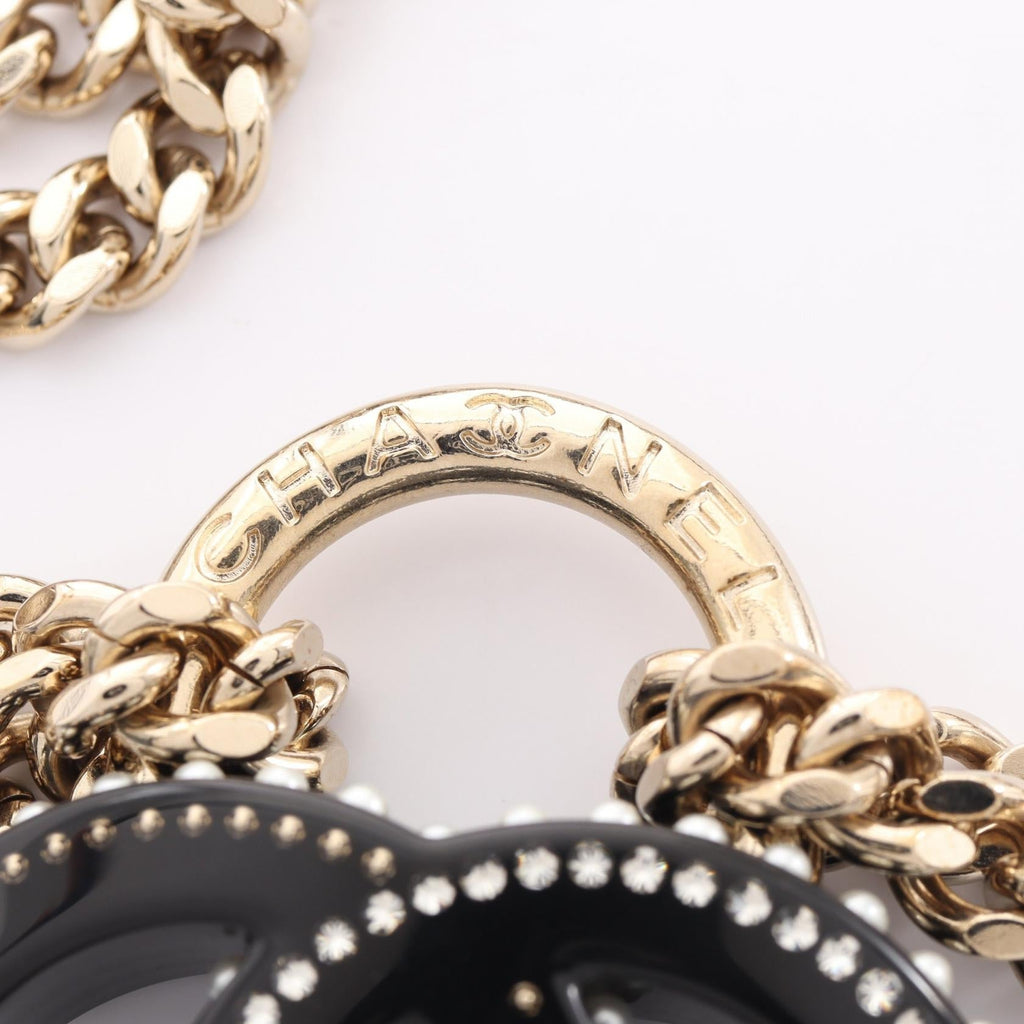 Chanel CC Padlock · Pearl Double Choker