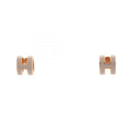 Hermès Mini Pop H · Gold Plated Earrings
