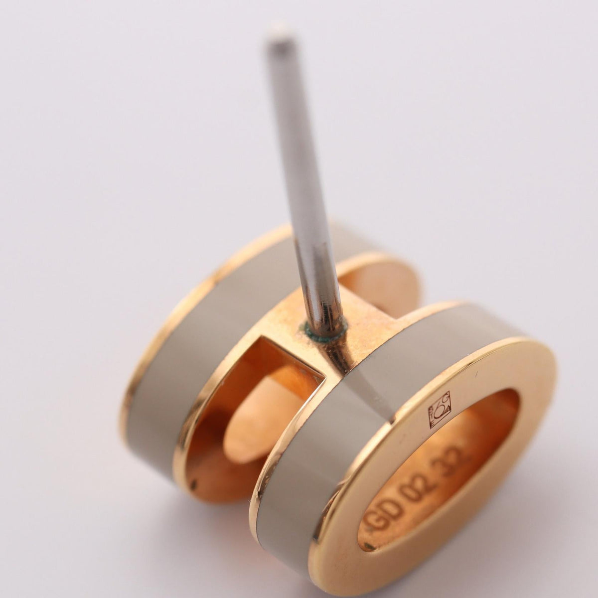 Hermès Mini Pop H · Gold Plated Earrings