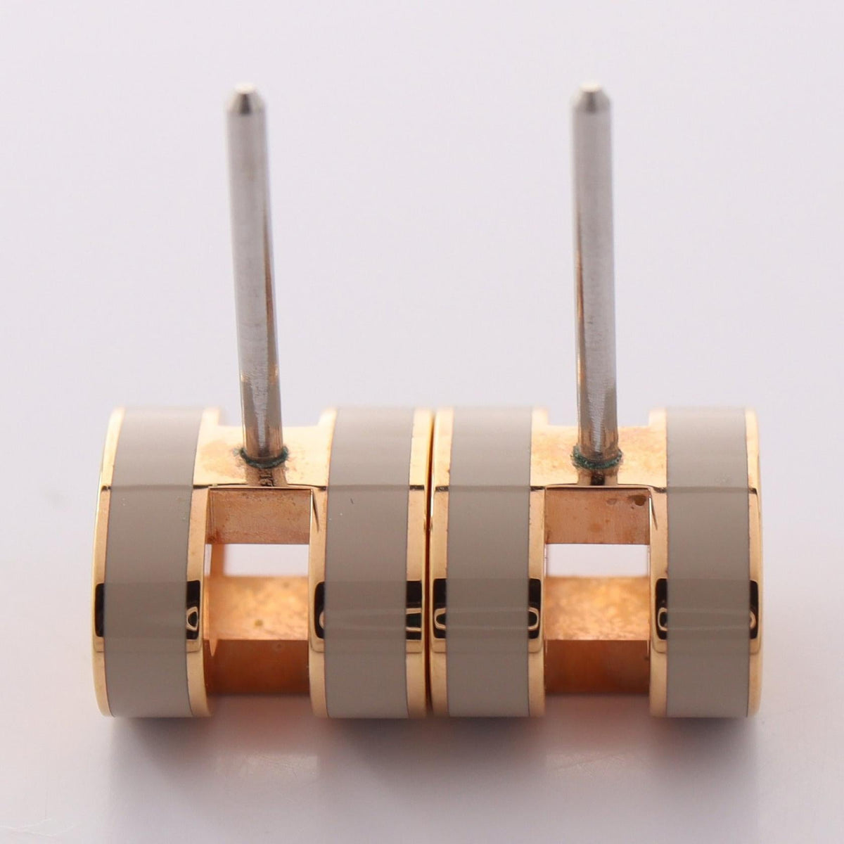 Hermès Mini Pop H · Gold Plated Earrings