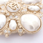 CHANEL COCO · Square Brooch · Pearl Crystal