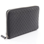 GUCCI Micro Guccissima · Zip Around Wallet