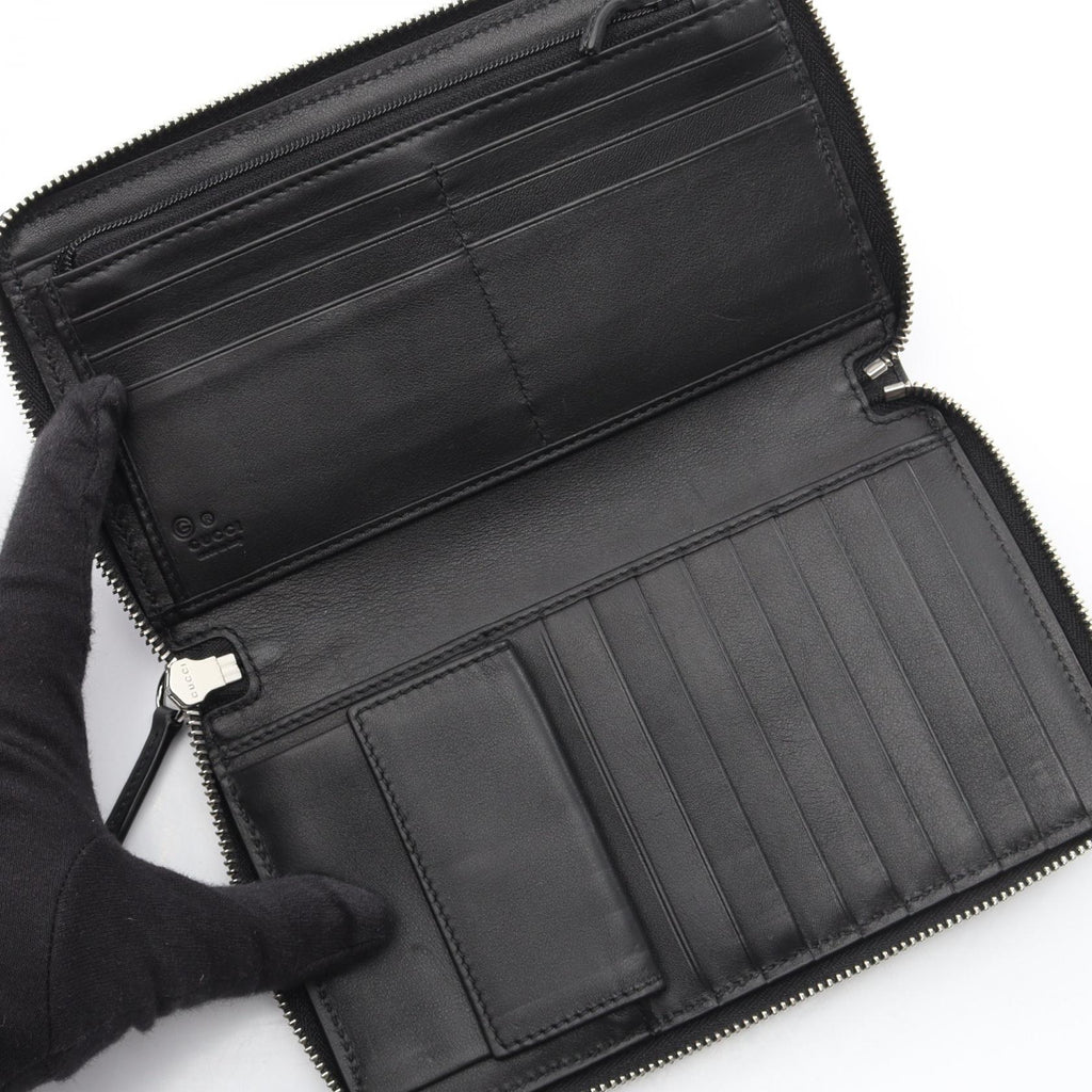 GUCCI Micro Guccissima · Zip Around Wallet