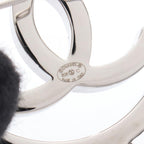 CHANEL CC Circle Brooch · Leather