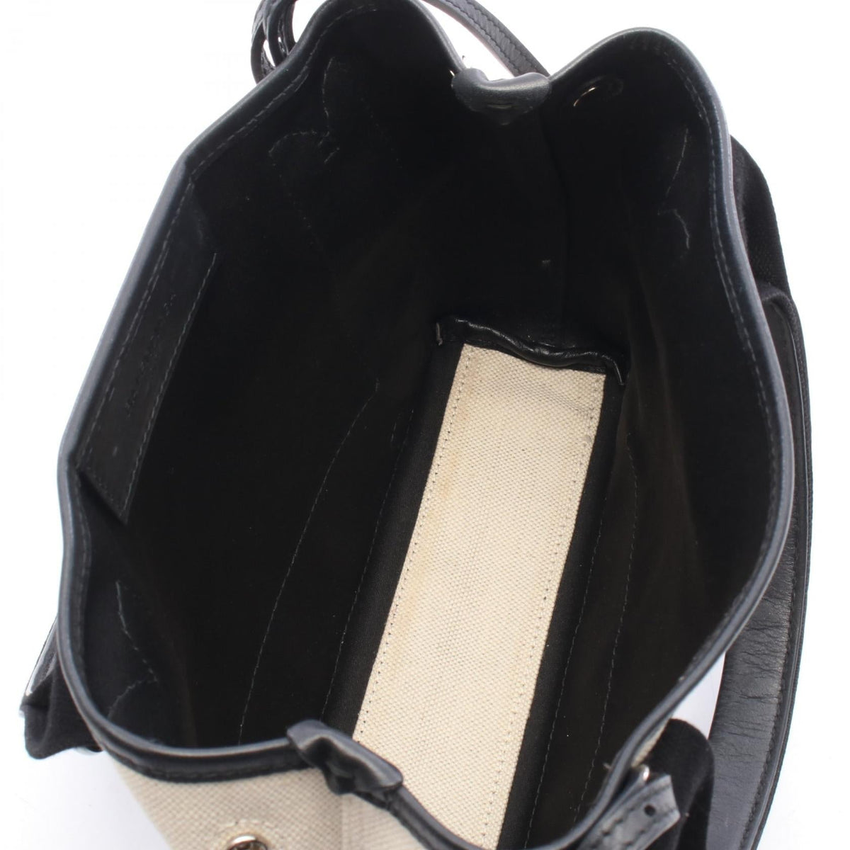 Balenciaga Navy Cabas XS · Canvas Leather