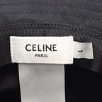 Celine Logo Embroidery Bucket Hat · Cotton
