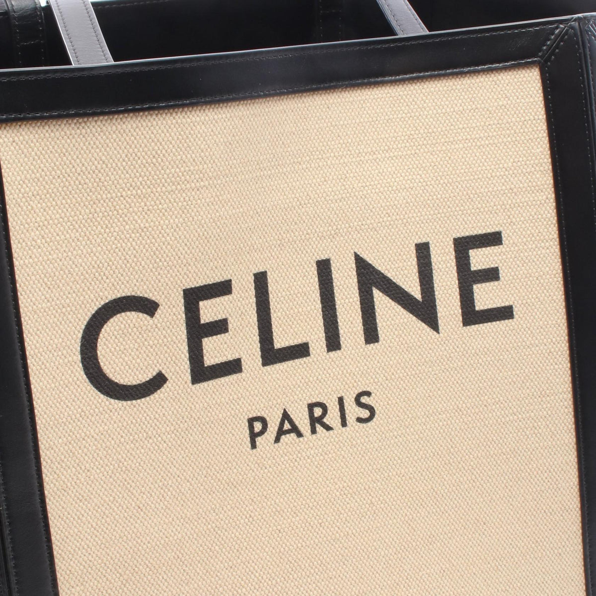 Celine Large Square Cabas · Canvas & Leather