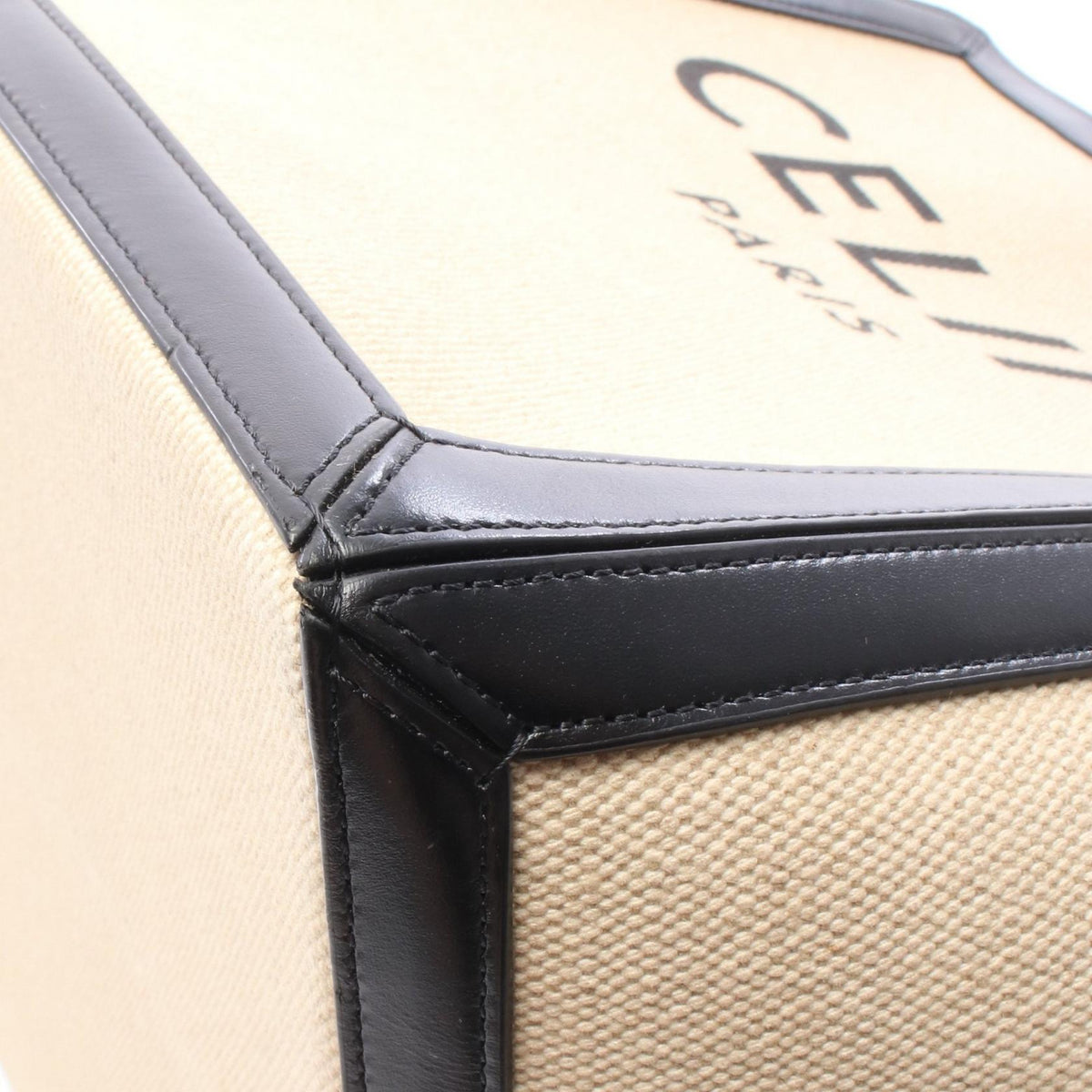 Celine Large Square Cabas · Canvas & Leather