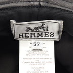 Hermès Serie Button Bucket Hat · Leather