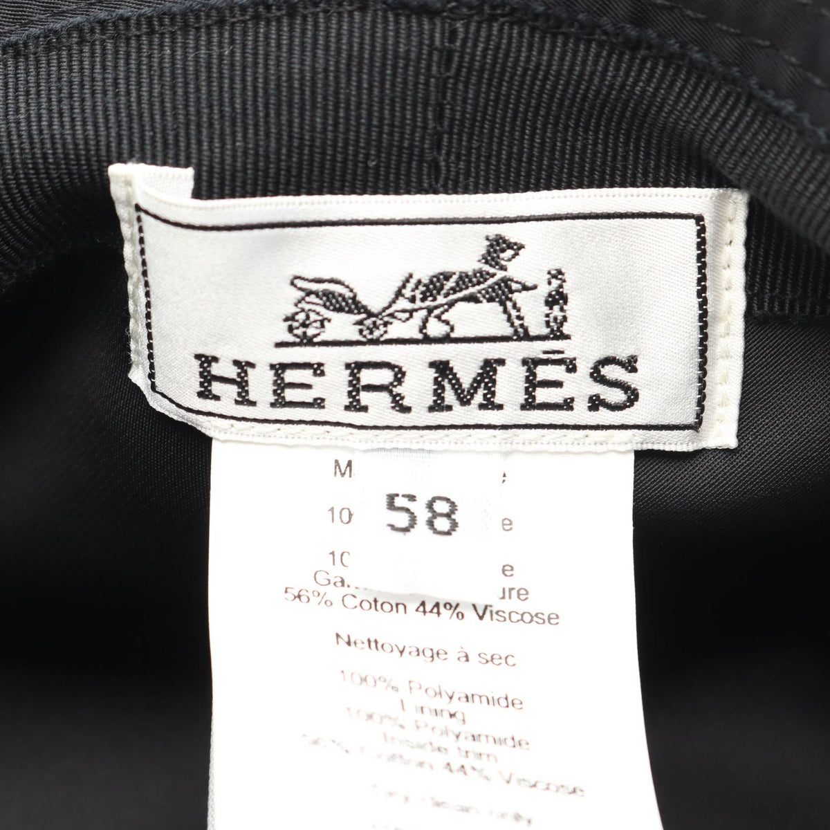 Hermès H Embroidery Bucket Hat · Nylon