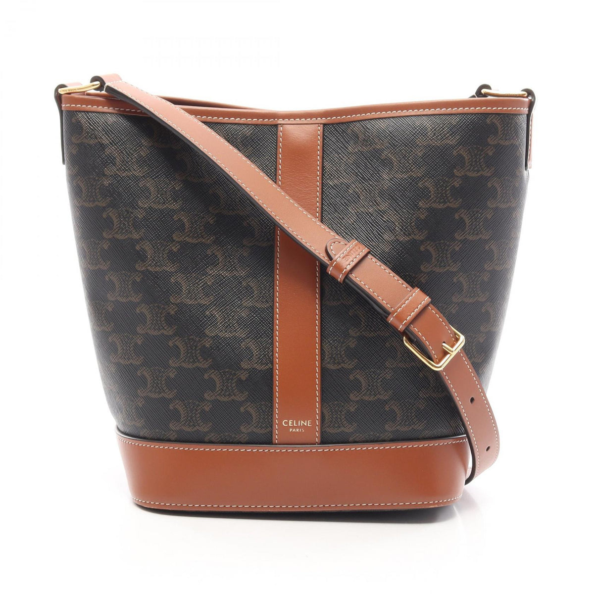 Celine Triomphe · Coated Canvas · Bucket