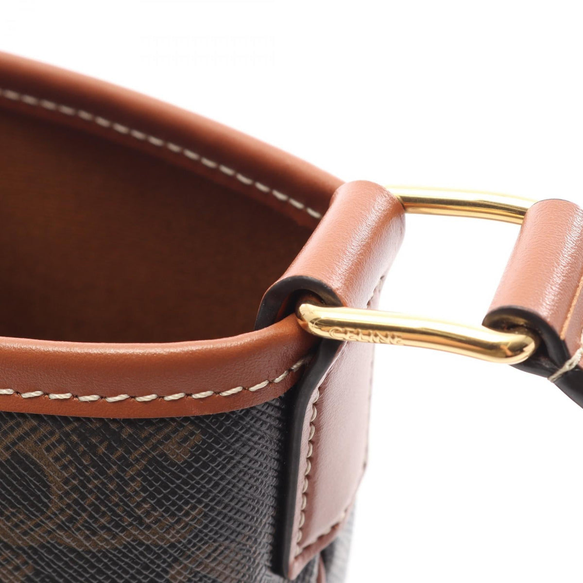 Celine Triomphe · Coated Canvas · Bucket