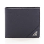 Prada · Micro Grain Leather Bi-Fold Wallet