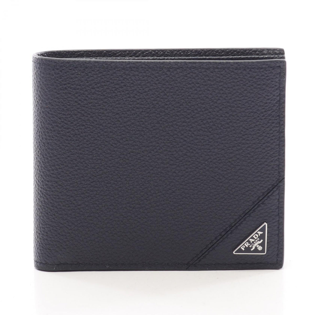 Prada · Micro Grain Leather Bi-Fold Wallet