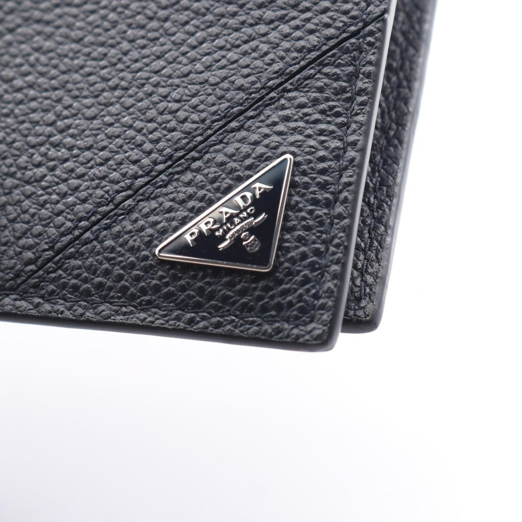 Prada · Micro Grain Leather Bi-Fold Wallet