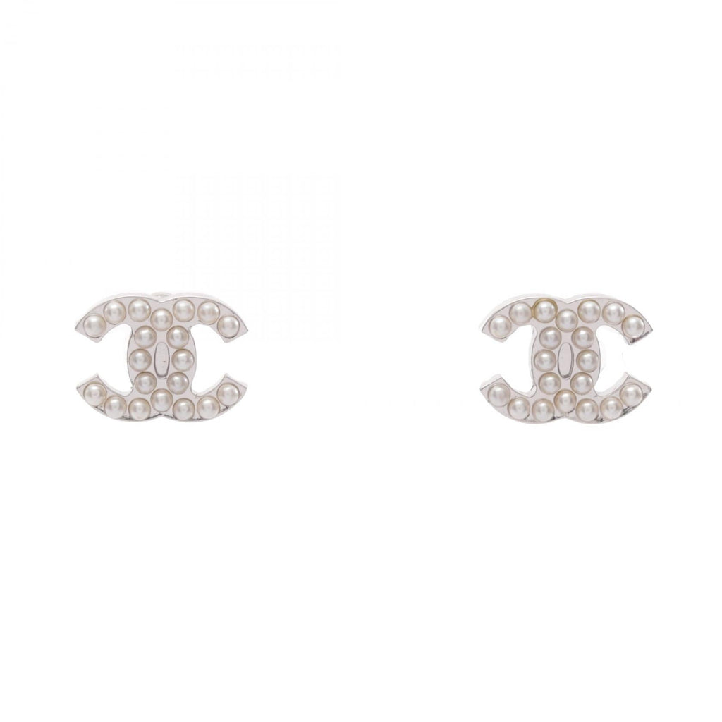 Chanel COCO Mark Pearl Earrings