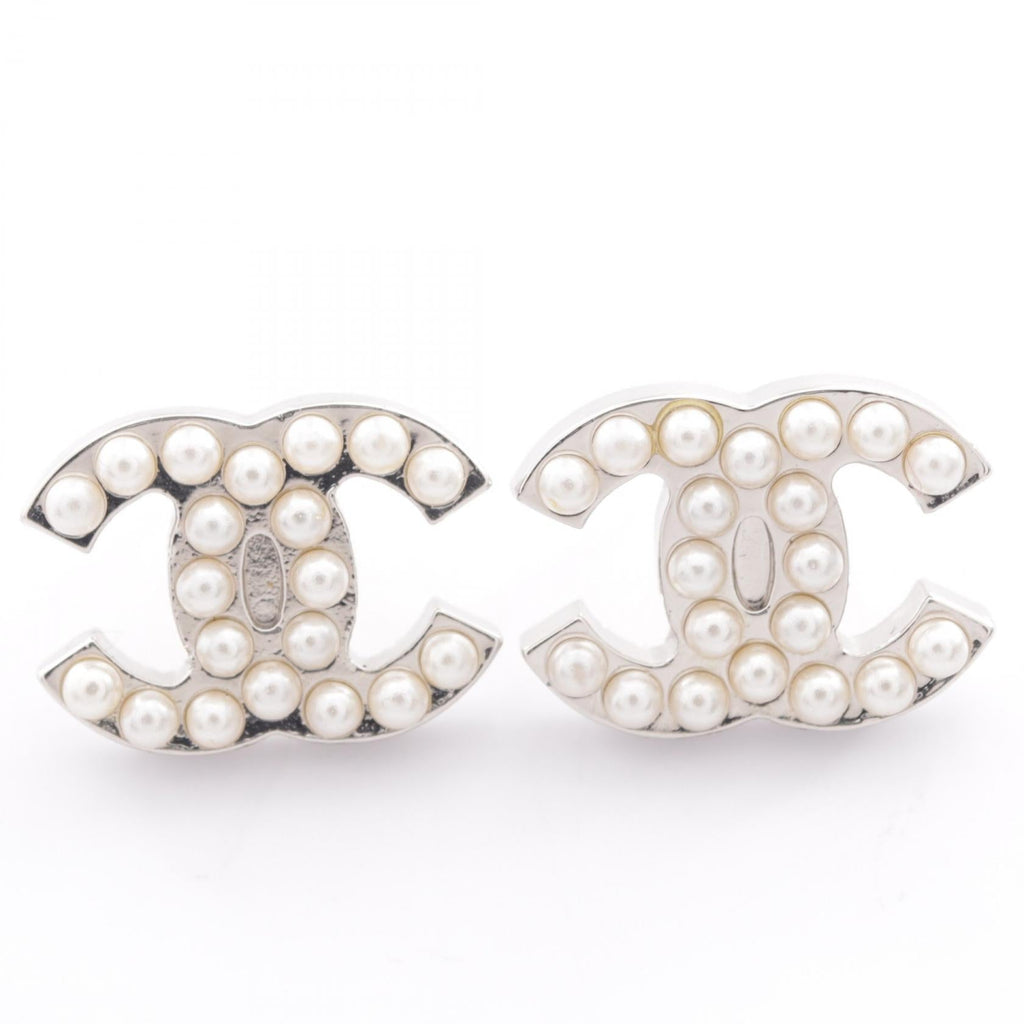 Chanel COCO Mark Pearl Earrings