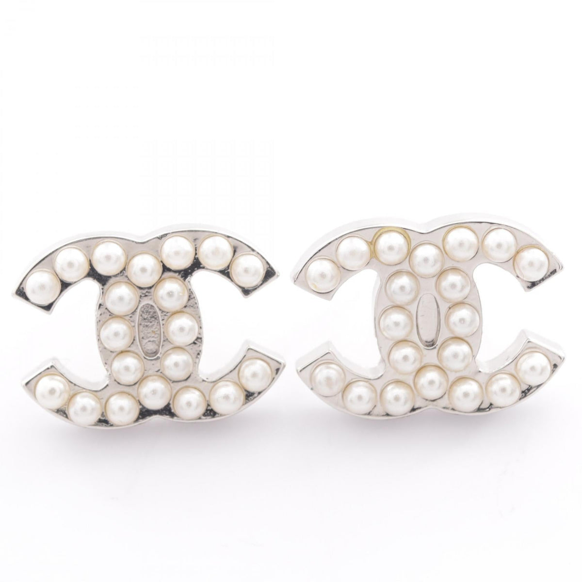 Chanel COCO Mark Pearl Earrings