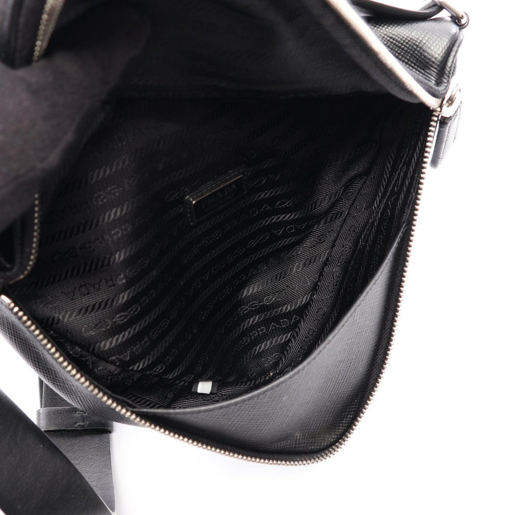 Prada Saffiano Cuir · Leather Shoulder Bag