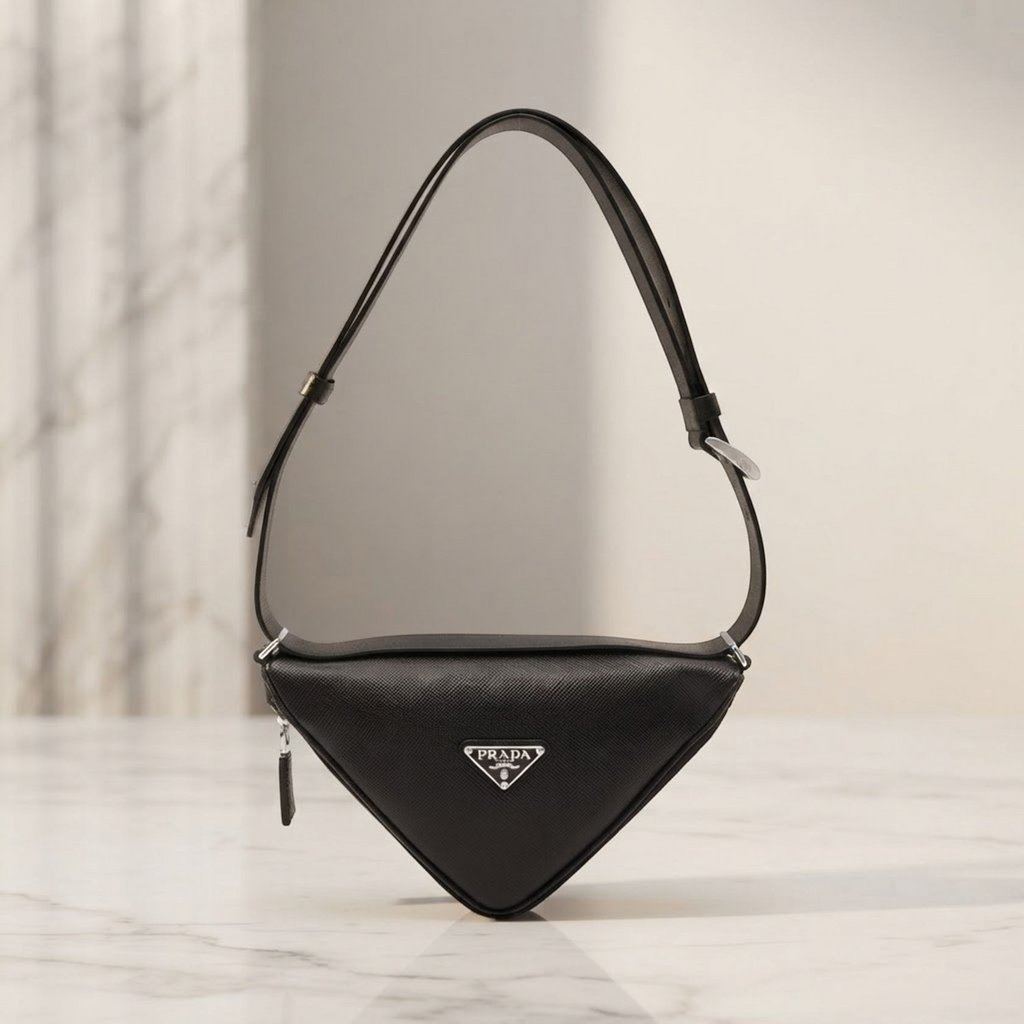Prada Saffiano Cuir · Leather Shoulder Bag