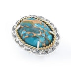 Southwest Elements Choice of 25x18mm Oval Gemstone East-West Ring