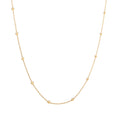 Passport to Turkey Gold or Platinum Plated Bead Station Necklace