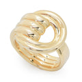 Toscana Italiana 18K Gold or Platinum Plated Triple Row Wide Band Ring