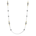 Konstantino 18K Gold Accented Bead Station 33" Layering Necklace