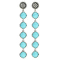 Konstantino Choice of Gemstone & Rock Crystal Doublet 3" Dangle Earrings