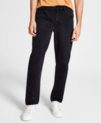 Mens Mid-Rise Relaxed Tapered Leg Jeans