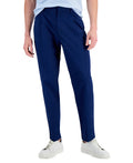 Alfani Men's Stretch Pleated Pants - Blazing Navy