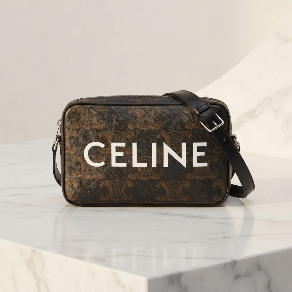 Celine Triomphe Medium Messenger · Canvas