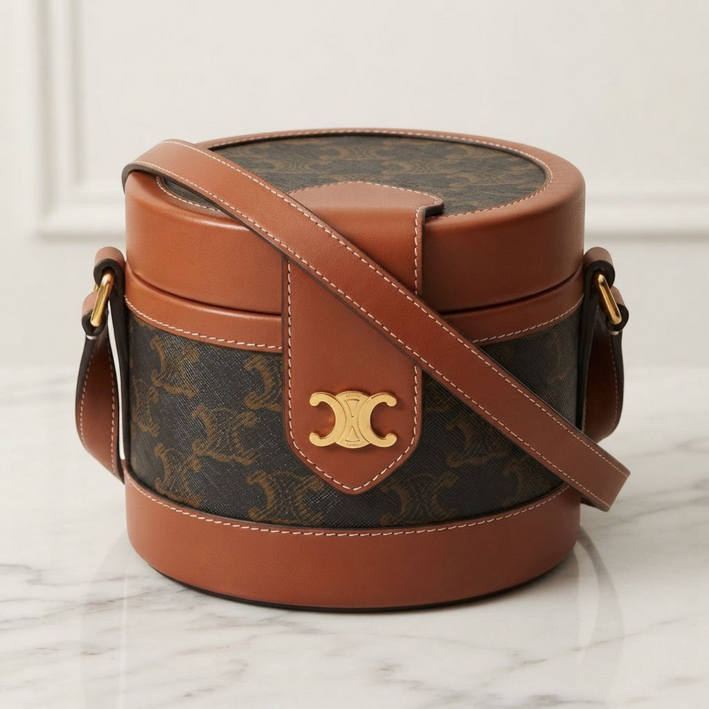 Celine Tambour Small · Triomphe Canvas