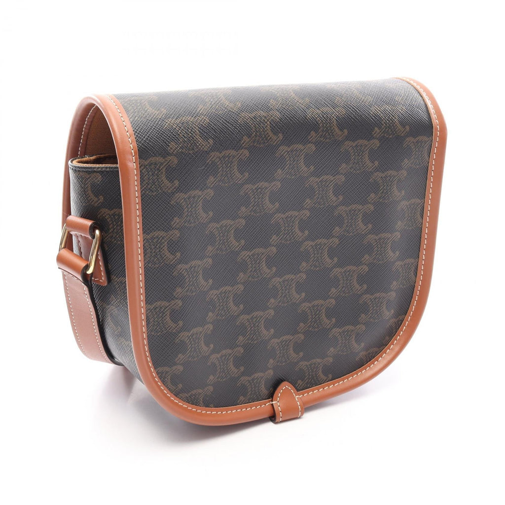 Celine Folco Medium · Triomphe · Coated Canvas