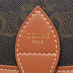 Celine Folco Medium · Triomphe · Coated Canvas