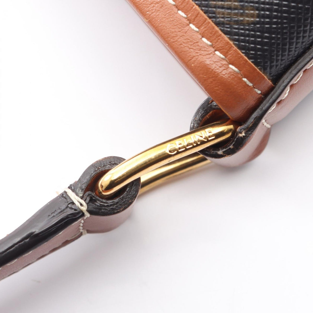 CELINE Triomphe Medium Baguette · Coated Canvas